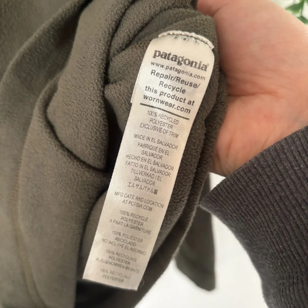 Patagonia Micro D 1/4 Zip Fleece Pullover Basin Green Men’s Medium STY26176 - Picture 5 of 9